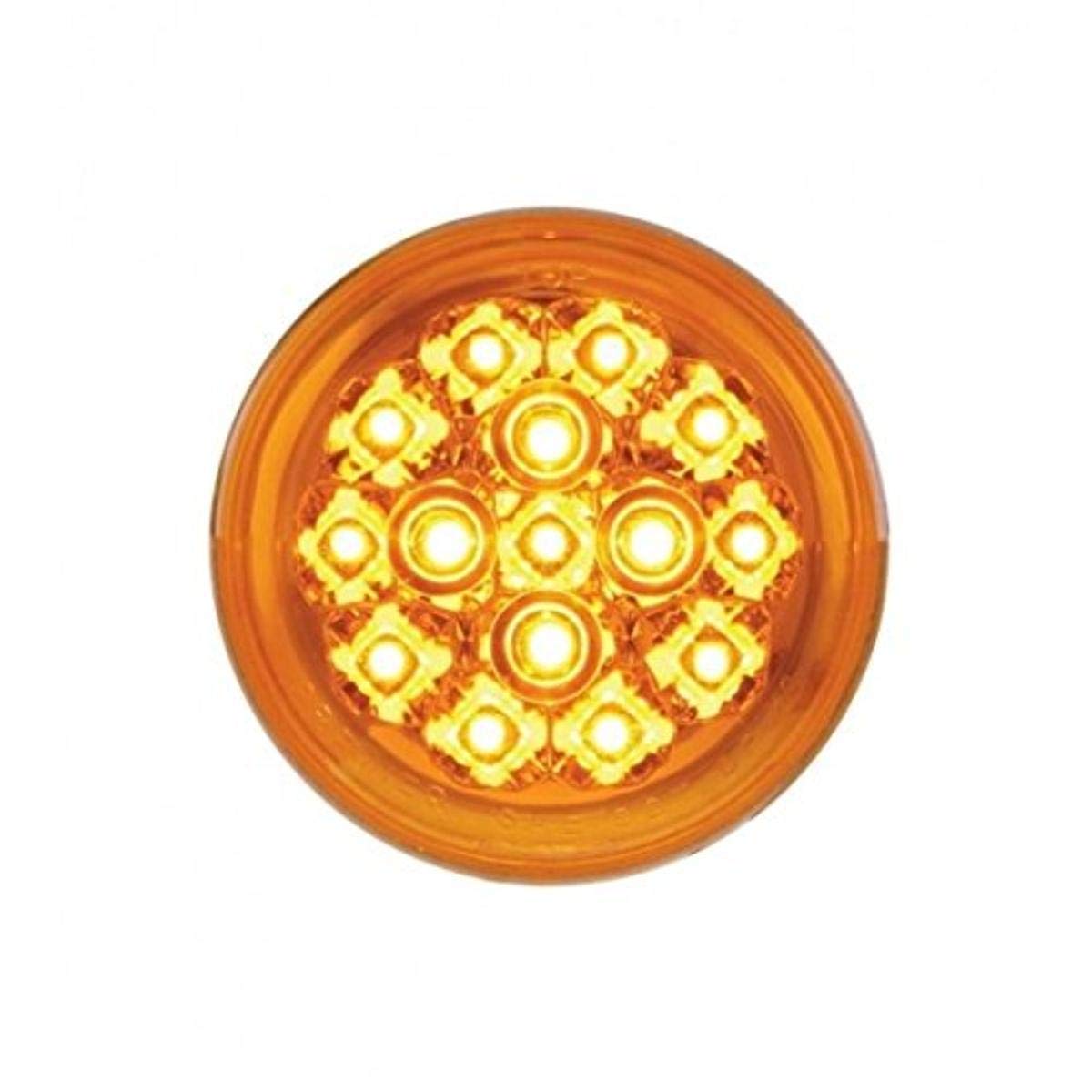 IAM＊2点 United Pacific 37117 15 Amber LED 2-3/8 Inch Harley Turn Signal